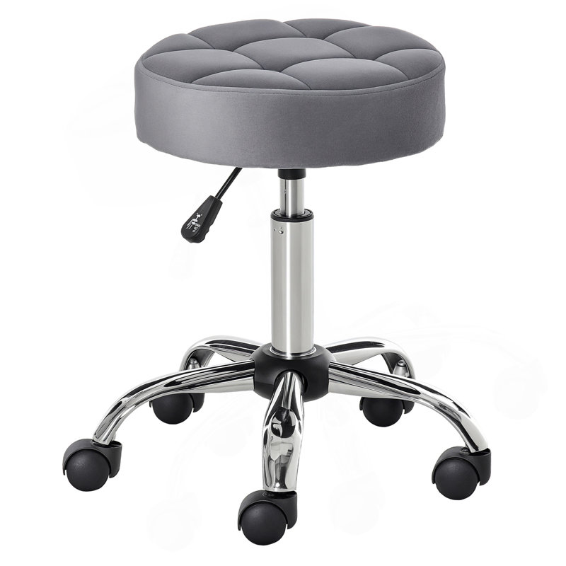 Tabouret de bureau rond avec hauteur réglable et fauteuil de coiffeuse