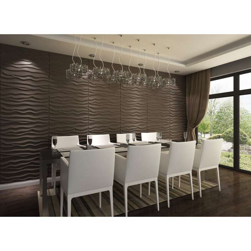 Off White 3D Textured Geometric Fiber Wall Panel