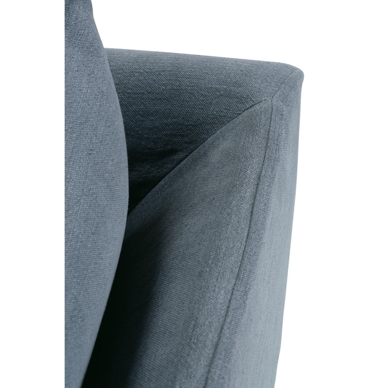 Alana Slipcovered Sofa, Indigo Linen