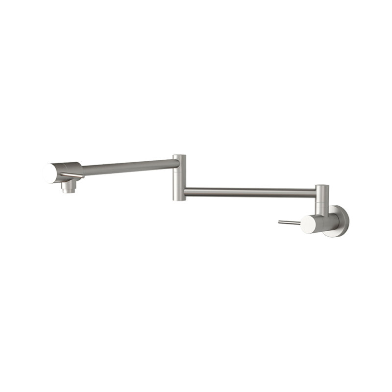 Pot Filler Faucet - Wall Mount Kitchen Sink Faucet, Brushed Nickel