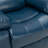 Navy Blue Leather Gel Recliner