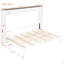Grand lit escamotable mural et USB, blanc