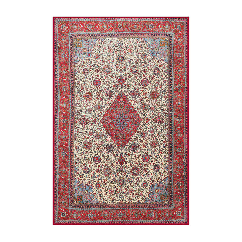 Wool Oriental Indoor Rug, Rectangle 6' x 9'
