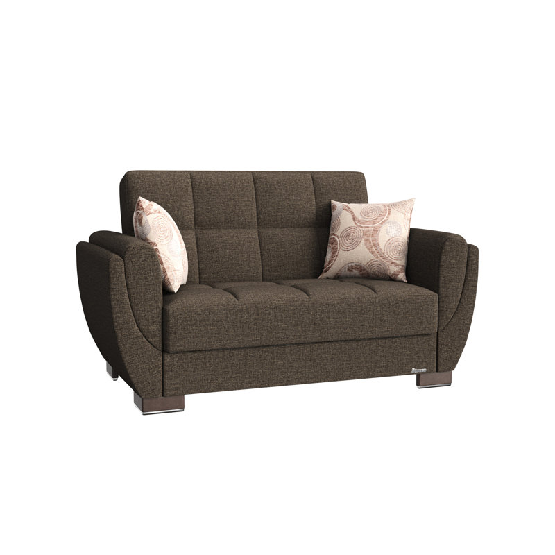 Convertible avec rangement, brun - confortable pour se prélasser avec un poids de 147,24 lb, de qualité