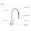 Tournant Single Handle Pull Down Kitchen Faucet-302563884