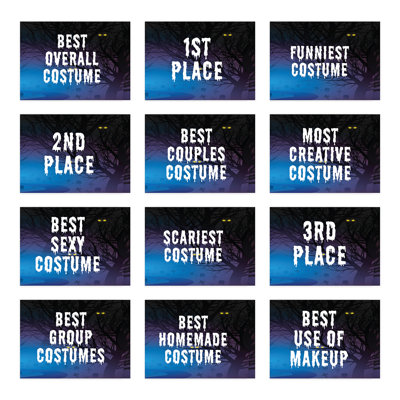 Paper Halloween Thank You Cards for 12 Guests