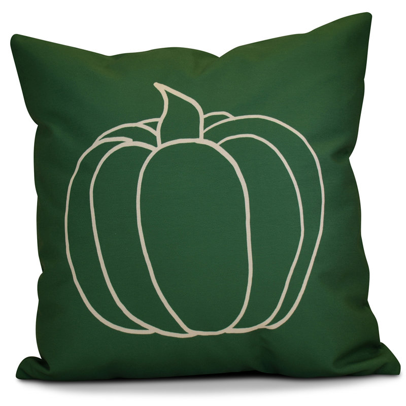 Housse de coussin d'extérieur carrée, 16 po x 16 po, Vert