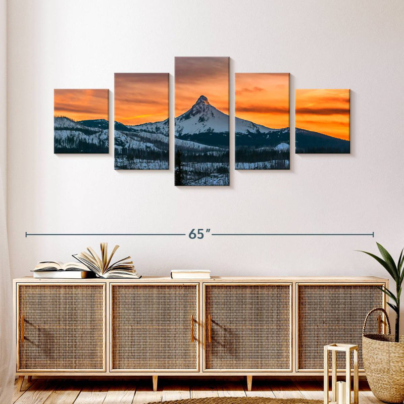 Santiam Pass Sunset Glow, H 24 po x l 55 po