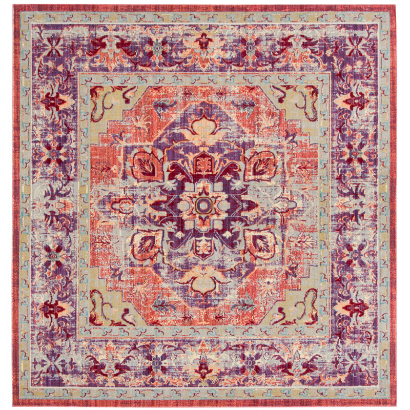 Norwood Oriental Area Rug, Square 6'7"