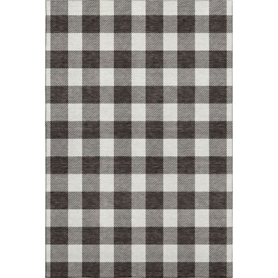 Premium Machine Washable Prisco Black Rug