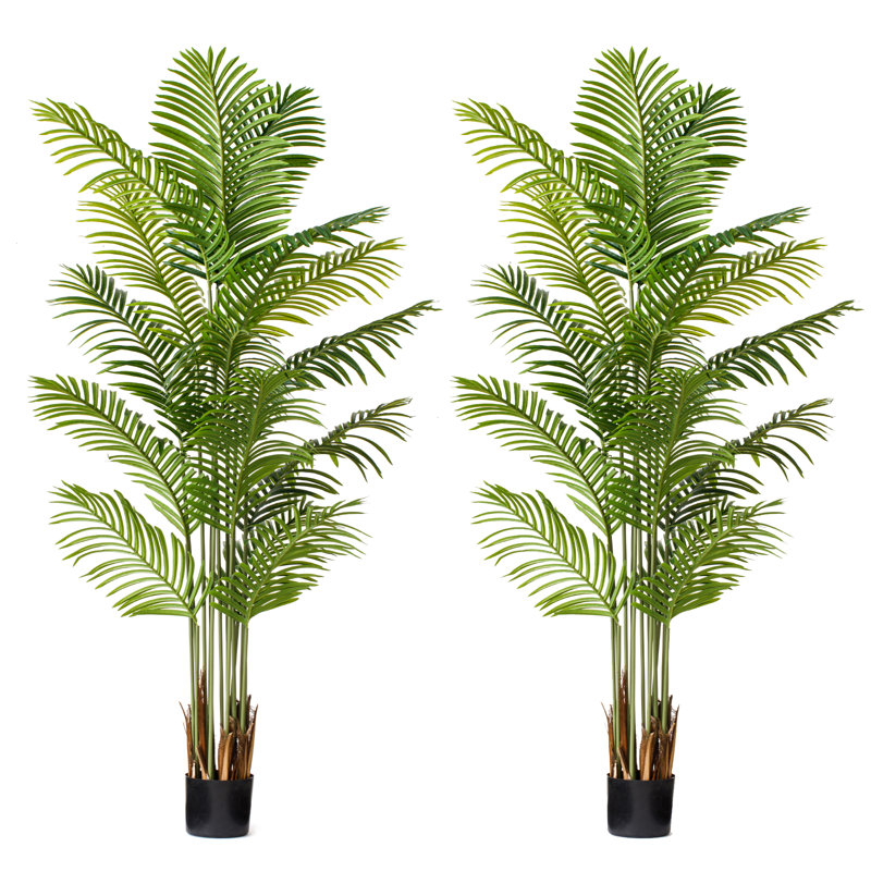 Faux palmier en pot, H 71 po x l 7,5 po x P 7,5 po, 2