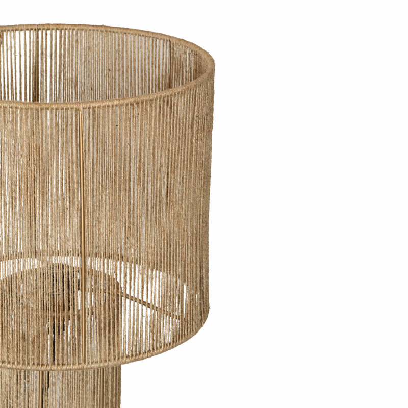 Catharine Hope Natural Table Lamp, 23.8" H x 14" W x 14" D