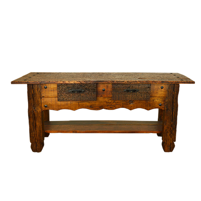Dartanyan 79'' Solid Wood Top Console Table