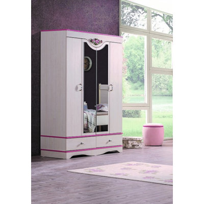 Daquandre 52.76'' Wide Airmoire with Mirror