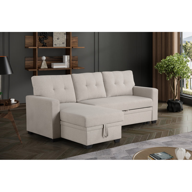 Canapé-lit modulaire convertible Modern, Beige