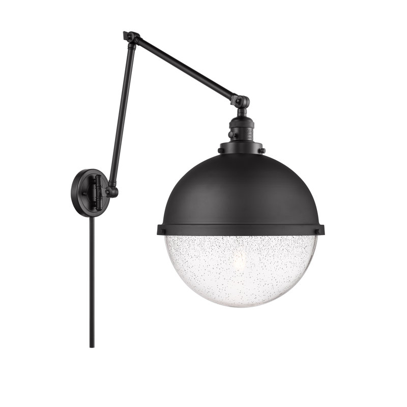 Swing Arm Sconce, Matte Black