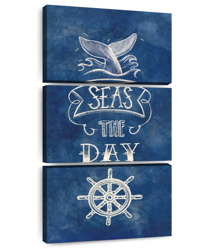 La mer bleue le jour, H 32 po x l 15 po