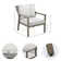 Vishali 2 - Person Patio Conversation Sets with Cushions