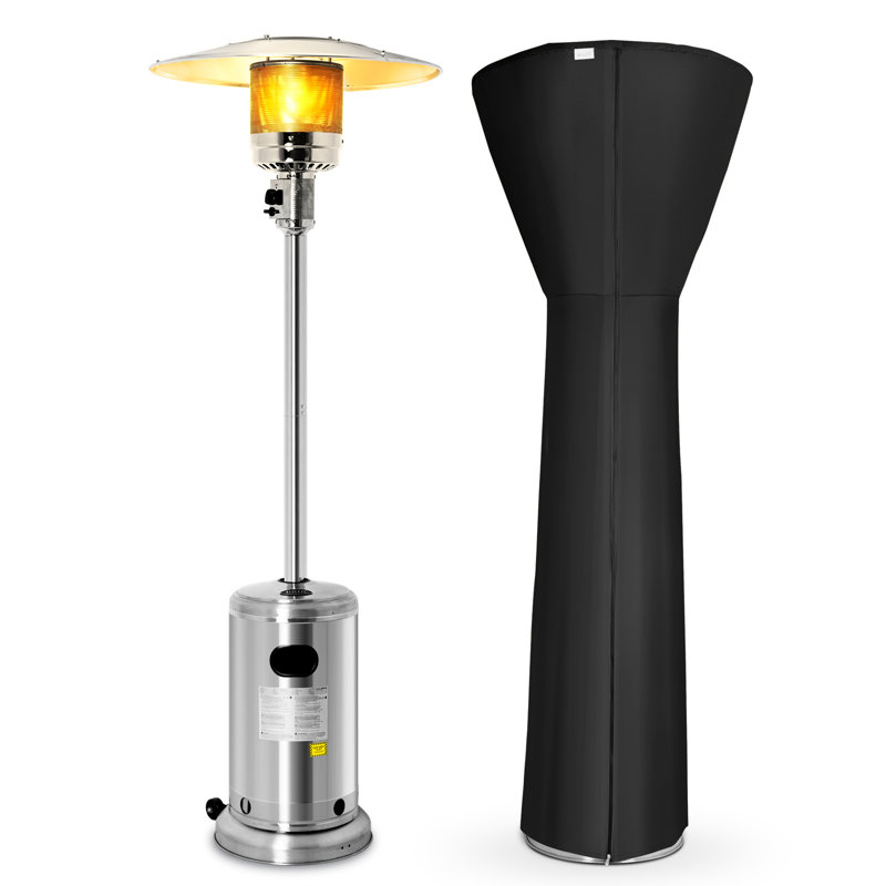 Belleze 33.8'' W x 20'' D Patio Heater Cover, Black