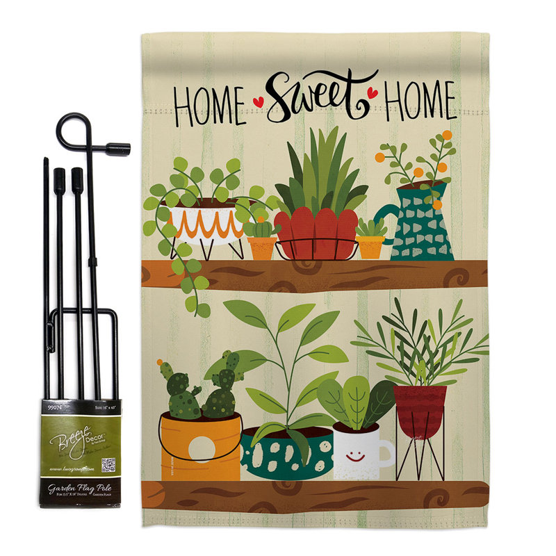 Double Sided 18.5'' H x 13'' W Polyester Flag Set