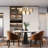 15- Light Dimmable 31.5’’ W Gold Dining Room Chandelier