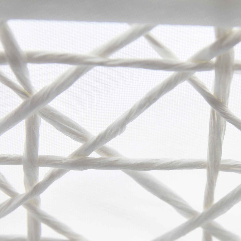 Evideco 8419 Paper Rope Decorative Basket, White