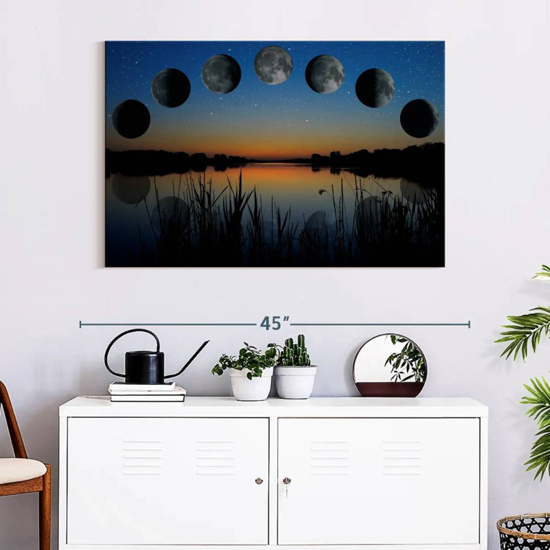 Oberle Lunar Phase Sequence, 8" H x 12" W