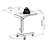Lumen Walnut Adjustable Laptable Cart