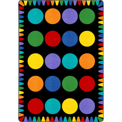Tapis coloré multicolore 5 pi 4 po x 7 pi 8 po