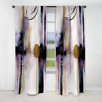 Jaden - Abstract Geometric Blackout Curtain - 1 Panels