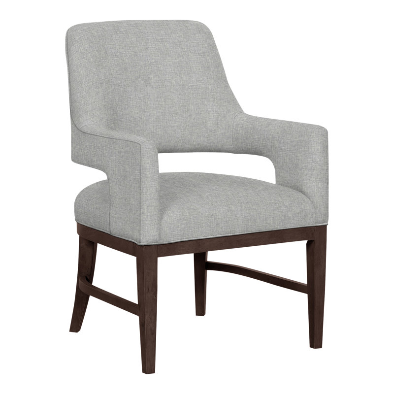 Josie Grande Upholstered Arm Chair, Tobacco, Perigold Francine Dusty Rose