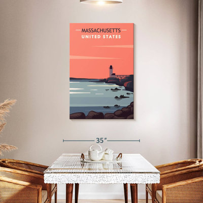 Affiche du phare d'Aletra au Massachusetts