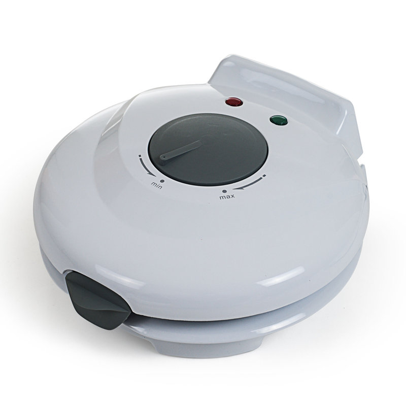 Chef Buddy Nonstick Waffle Cone Maker in White - Electric Waffle Iron with Shaper Cone Included