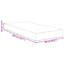 Vidaxl Bed Mattress With Mattress Grey Fabric-117669110