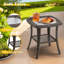 Canapé d'extérieur 4 places avec table basse-1251953851