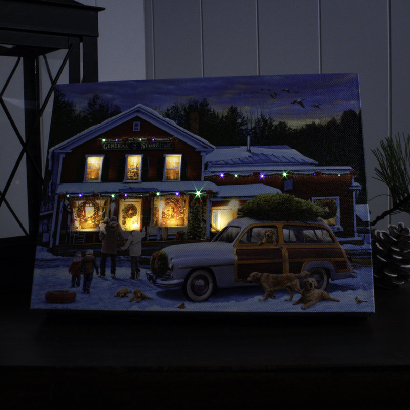 Toile de table lumineuse 8 x 6 Christmas Shop
