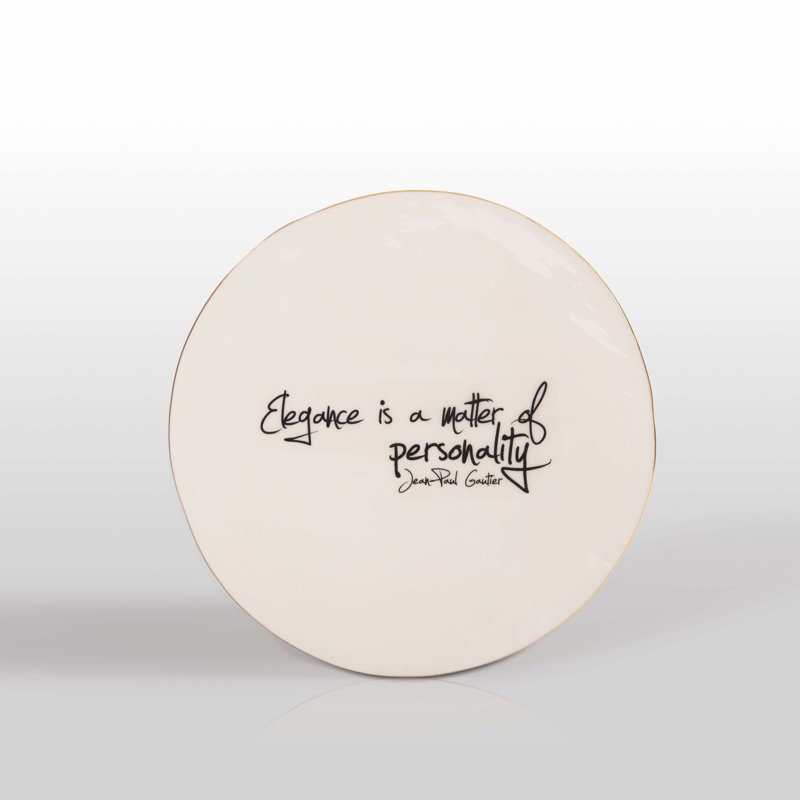 Large Platter With Quote