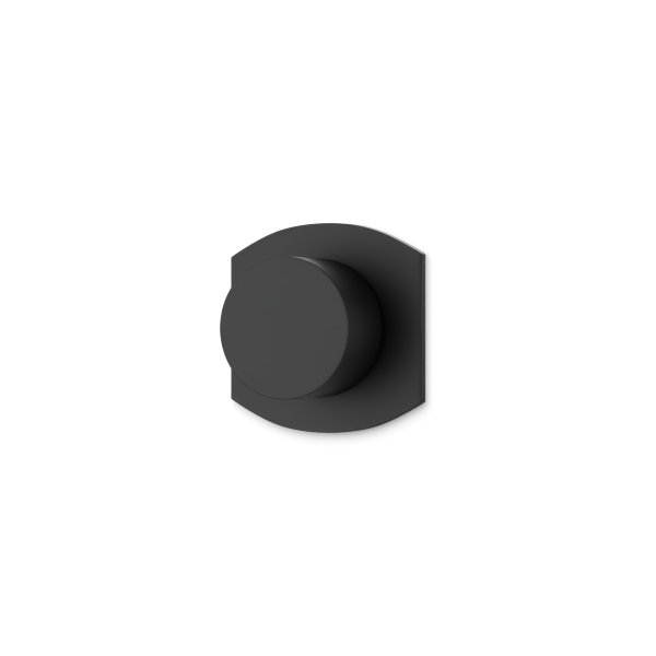 Ensemble de garniture de contrôle de volume transitionnel avec poignée ronde, Noir mat