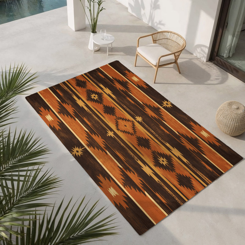 Tapis intérieur et extérieur Woven Horizons, Rectangulaire 8 pi x 10 pi