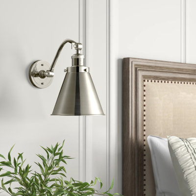 Donovan Steel (accents) Armed Sconce