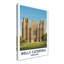 Wells Cathedral, England - Romantic Gothic Travel Poster of Somerset's Medieval Jewel. Giclee Print on Wrapped Canvas. Wall Art, Home Decor - Religious & Cultural Sites, England 1 Piece Wrapped Canvas Wall Art-2022790244