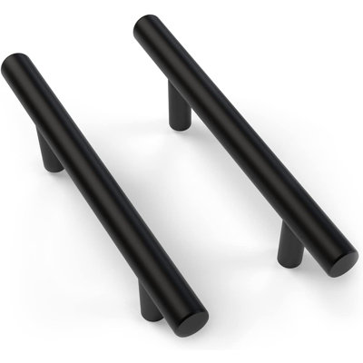 Mega Handles 35 Pack 7.38" Round Cabinet Pulls | Stainless Steel Hardware for Kitchen, Bathroom, Wardrobe & Drawer Doors | Easy Installation Included