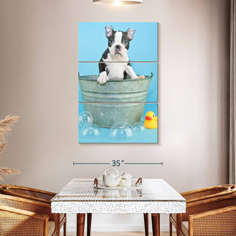Brampt Bathing Terrier Dog, 50" H x 32" W