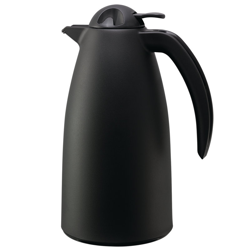Alpha Glass Vacuum Insulated 4 Cup Server, Black