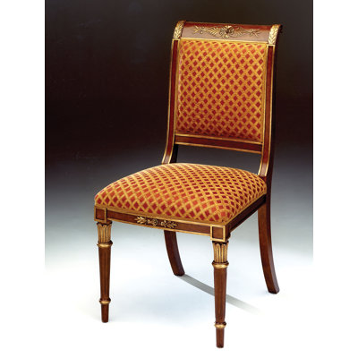 Upholstered Side Chair in Brown