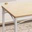 Ensemble de table de salle à manger, table de bar avec 4 bancs de salle à manger, comptoir de table de cuisine avec chaises, table de déjeuner industrielle pour la cuisine, salon, salle de réception, naturel et blanc, L 43,3 po x l 23,6 po x H 30,1 po-765599579