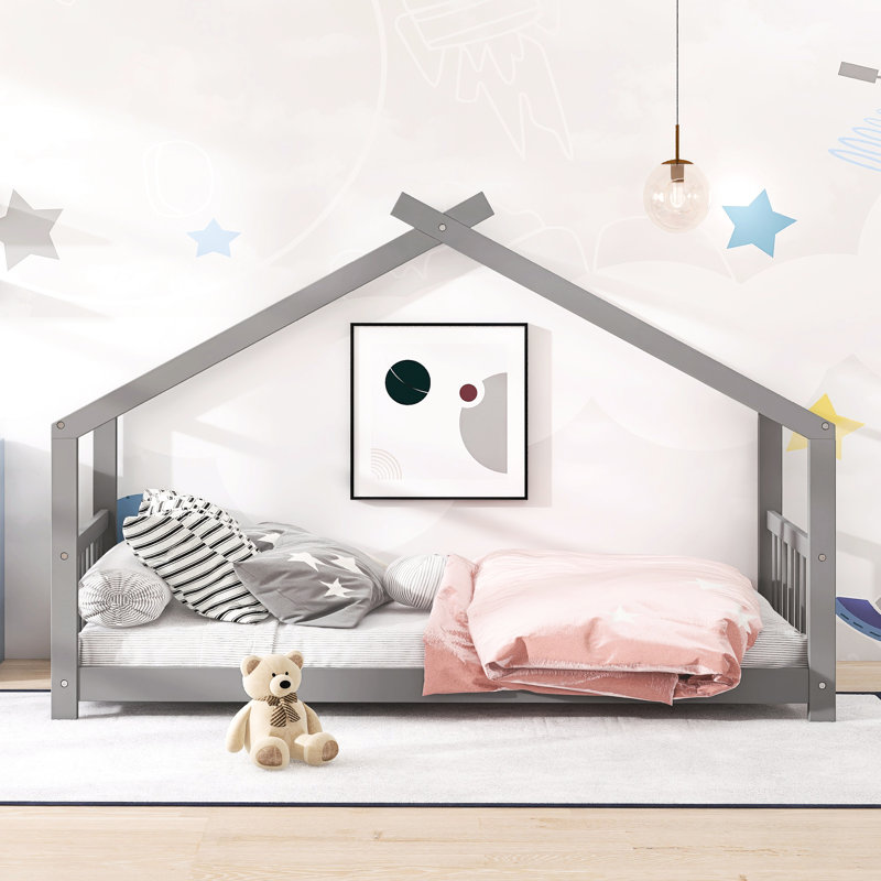Lit simple Gray House