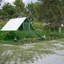 Poulailler d'extérieur de 26 pi x l 6,7 pi x P 6,6 pi avec structure en métal et grillage galvanisé avec couvercle imperméable