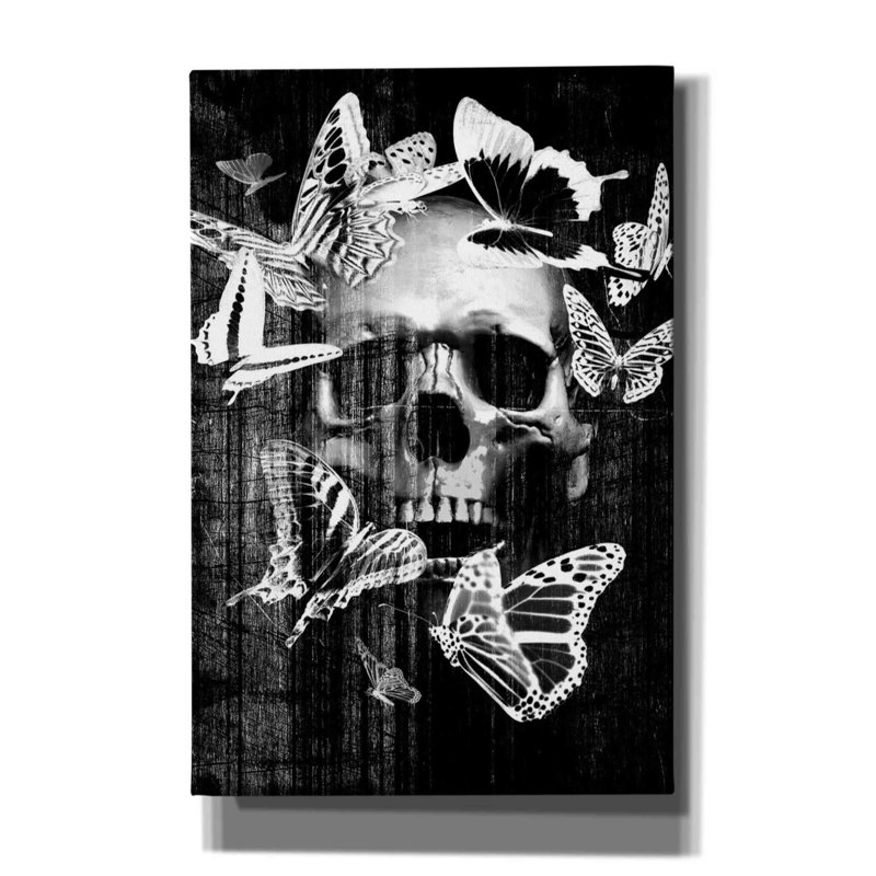 " Skull Butterfly Crown " by GraphINC, 18" H x 12" W x 0.75" D