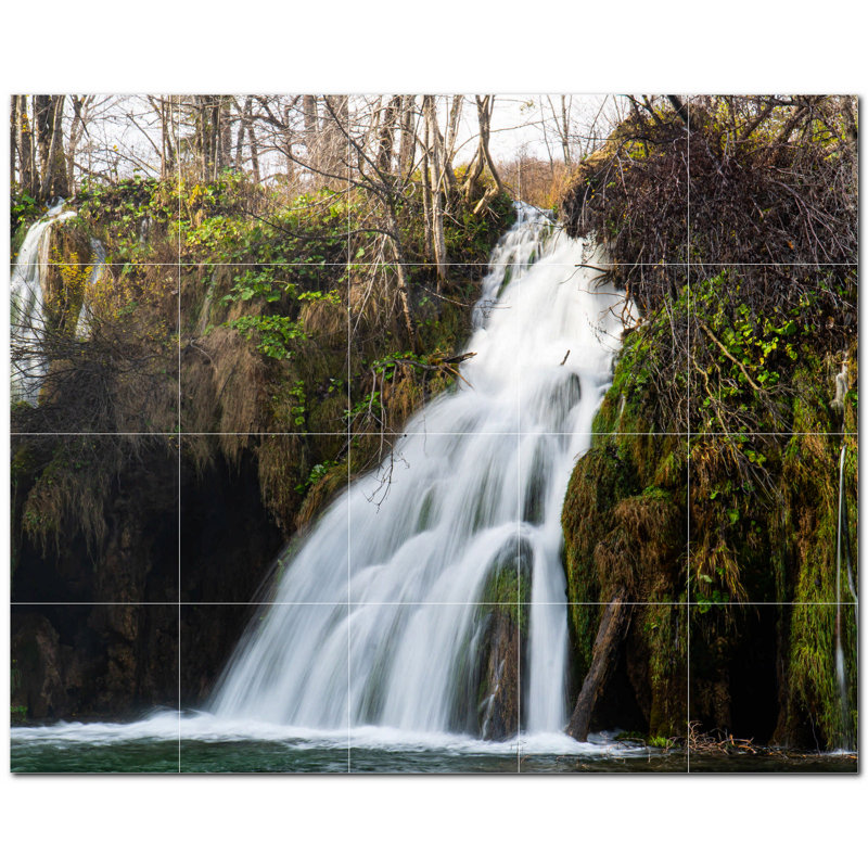 Panneau décoratif en céramique satinée 6 po x 6 po